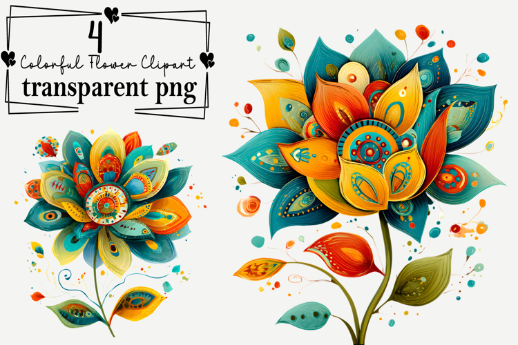 Watercolor Flower Clipart Image 5