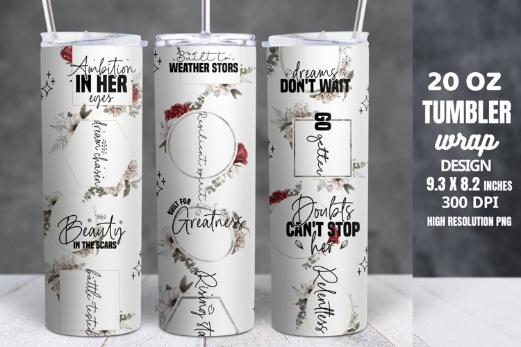 Strong Woman Tumbler Wrap Bundle, Strong Woman Tumbler