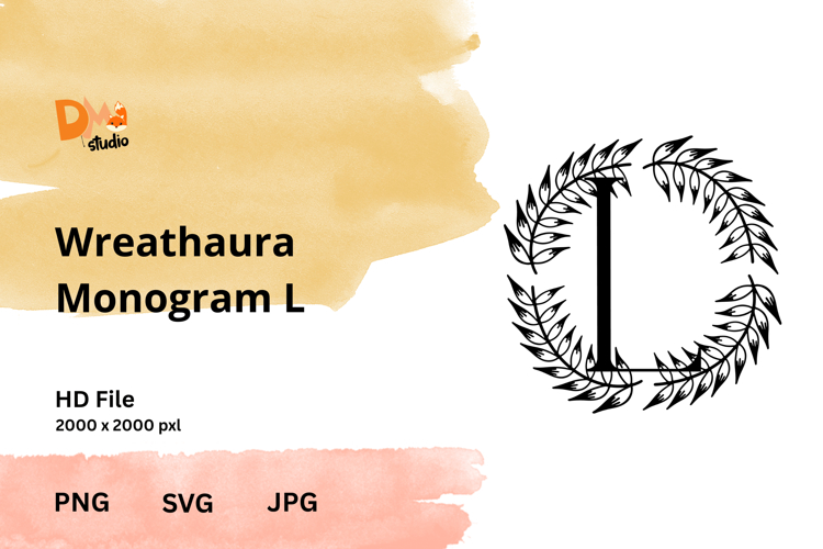 Wreath Monogram SVGs Image 4
