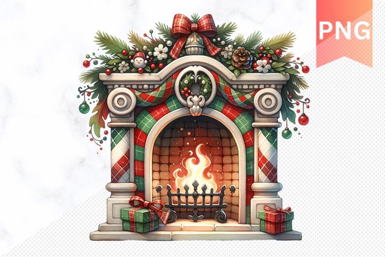 Christmas Fireplace Png Image 12