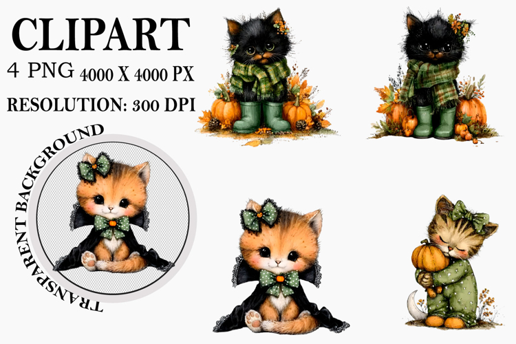 Halloween Cat Clipart Image 24