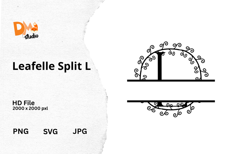 Floral Monogram Letter Svg Image 2