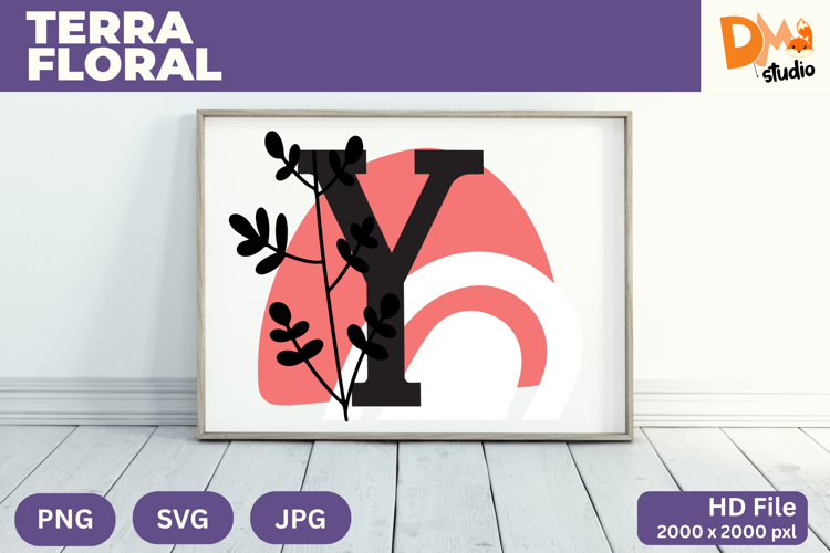 Terra Floral Monogram