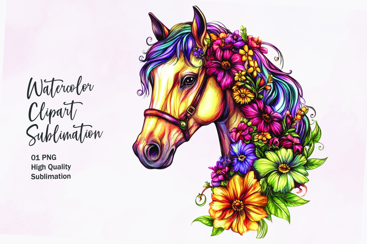 Horse Head Clipart Image 9