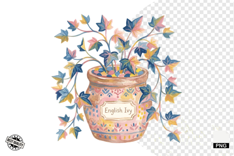 Charm Summer Houseplant Clipart example image 1