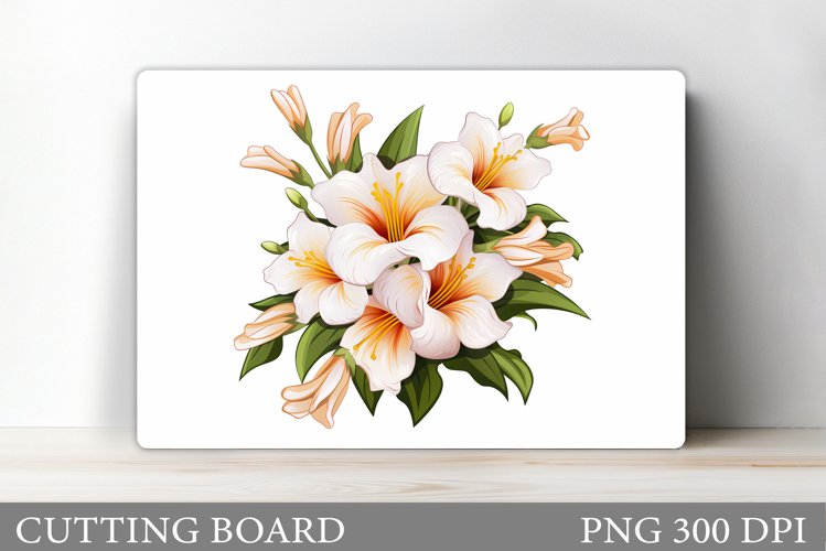 Flowers Cutting Board. Floral Cutting Board Design example image 1