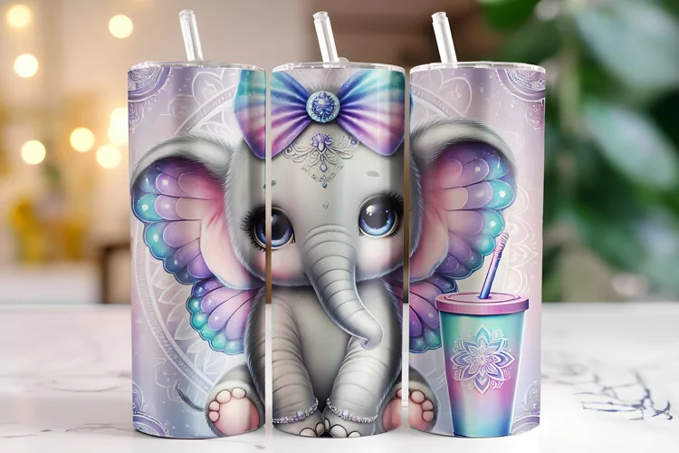 Elephant Tumbler Wrap | Sublimation | Tumblers