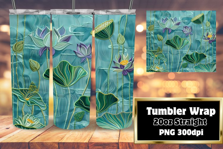 Funky 3D Abstract Sublimation Tumbler example image 1