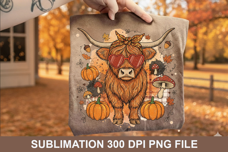 Halloween cow Sublimation - Halloween PNG Design