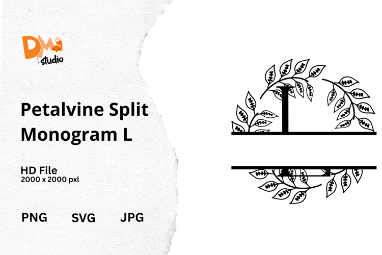Petalvine Split Monogram