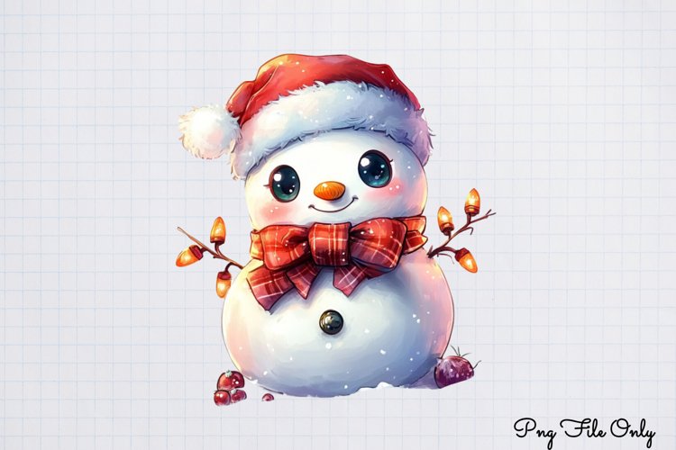Cute Snowman Clipart Image 9