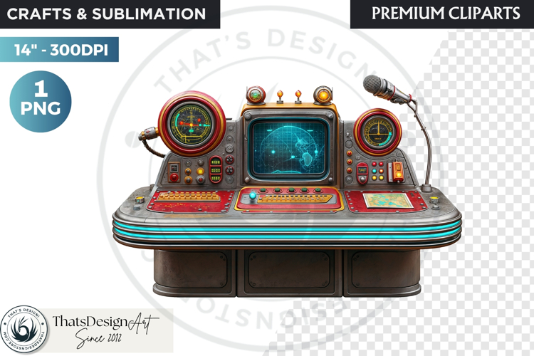 Cute Space Astronaut Clipart, Retro Space Adventure PNG