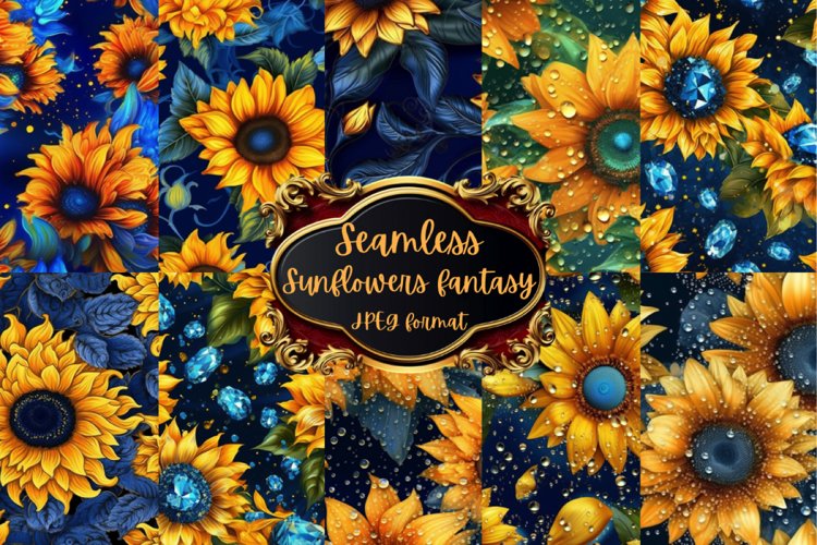 Sunflowers Background Image 12