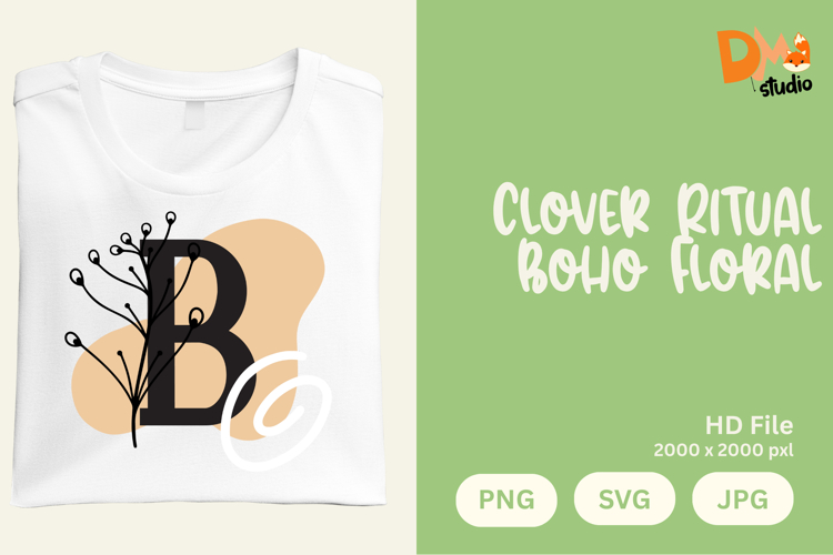 Floral Monogram Letter Svg Image 18
