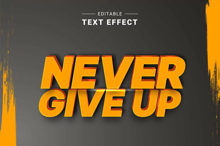 Editable Text Effect for Illustrator. Vector Graphic styles