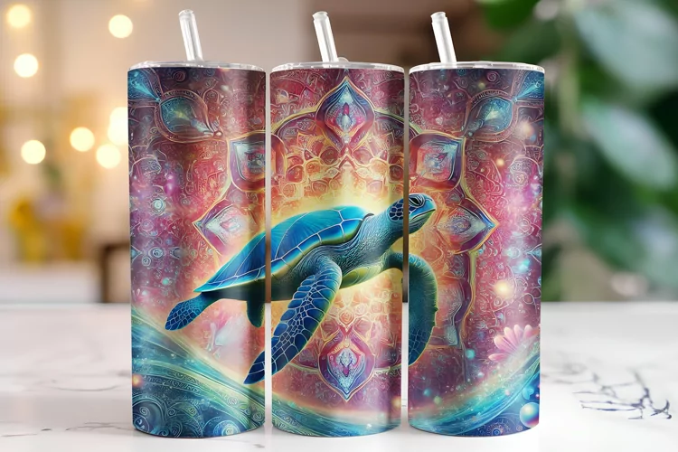 Turtle Tumbler Wrap | Sublimation | Tumblers