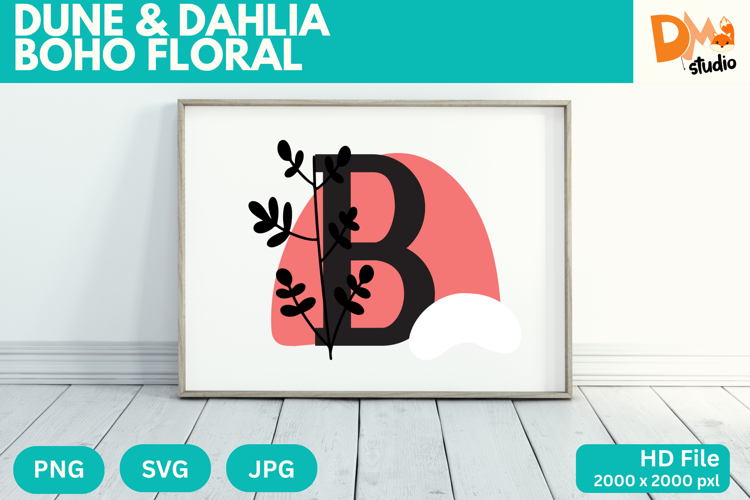Boho Flower SVGs Image 21