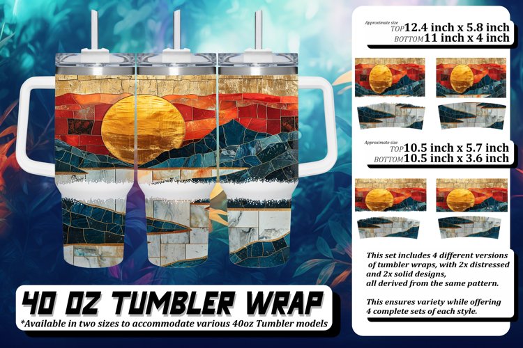 Shimmering Landscape Tumbler Wrap: Spring Sublimation