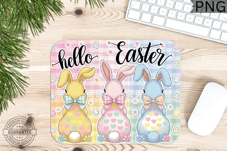 Hello Easter PNG - Easter Mouse Pad Design