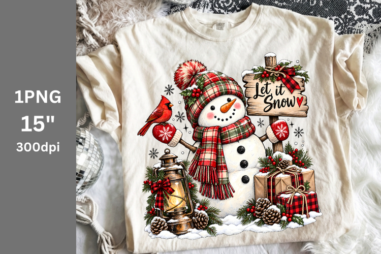Christmas PNG, Let it snow PNG, Winter PNG