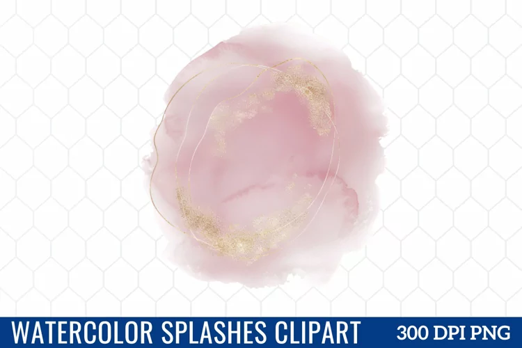 Watercolor Splashes Clipart