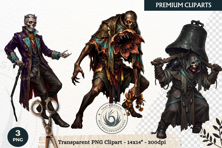 The Marigold Veil Day of the Dead Fantasy RPG Clipart