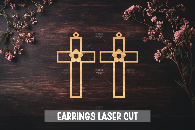 Floral Cross Svg