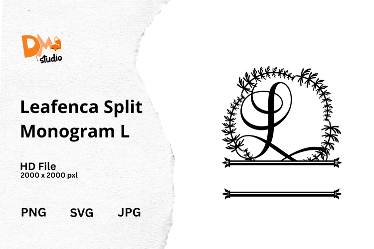 Floral Monogram Letter Svg Image 8