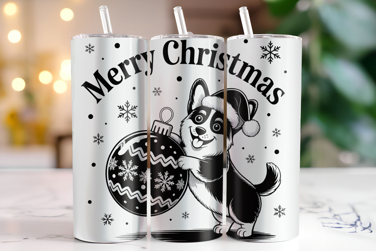 Merry Christmas Tumbler Wrap | Christmas Wrap