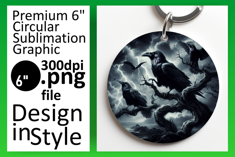 Chic Circle PNG Car Coaster Design , Horror Halloween