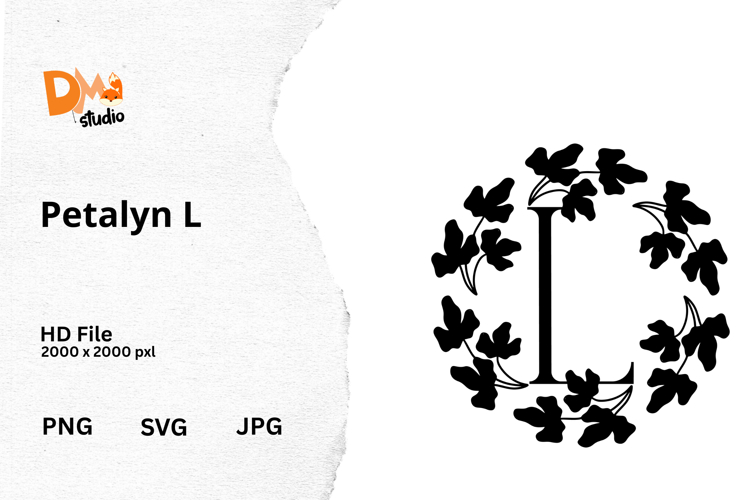 Floral Monogram Letter Svg Image 23
