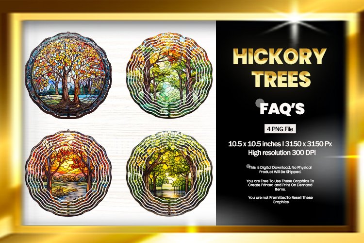 Hickory Trees Wind Spinner Sublimation - 04 Variations
