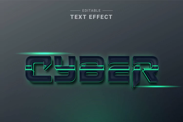 Editable Text Effect for Illustrator. Vector Graphic styles