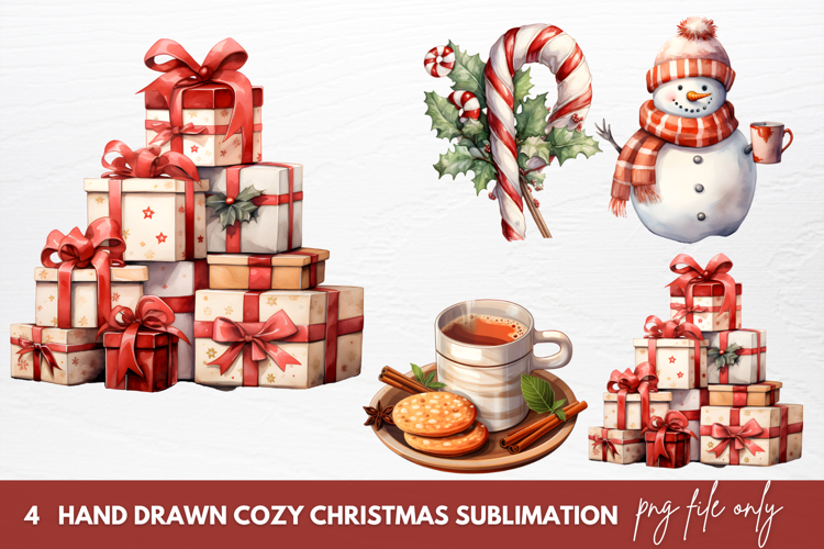 Christmas Watercolor Clipart