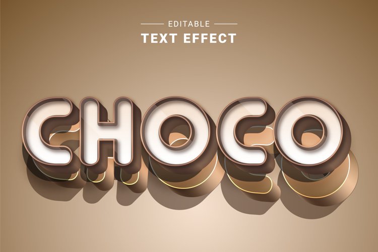 Editable Text Effect for Illustrator. Vector Graphic styles