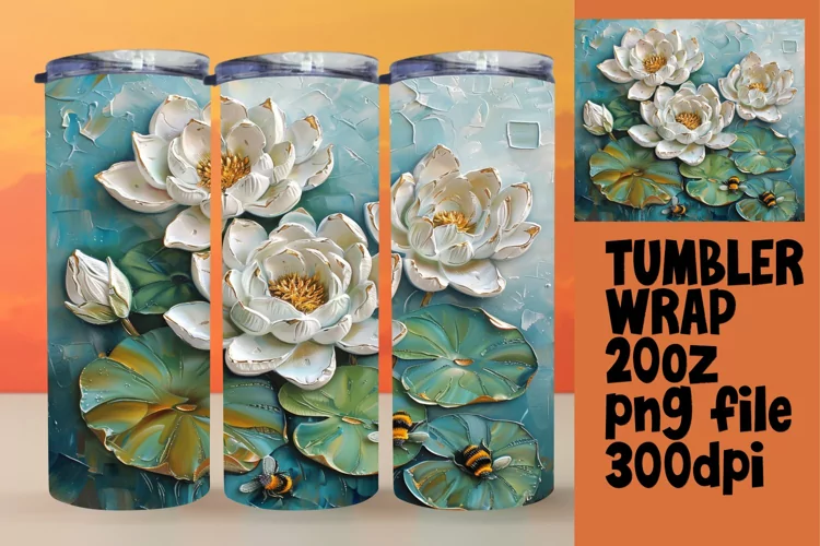 Spring Serenade Pattern Tumbler Wrap 20oz