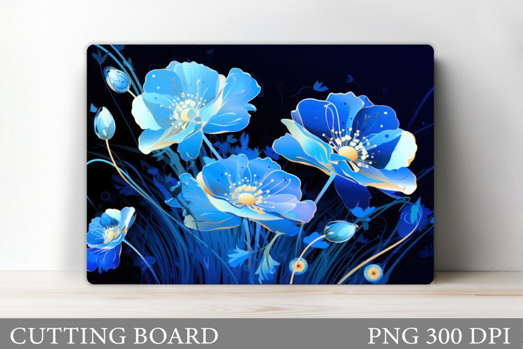Flowers Cutting Board. Floral Cutting Board Design example image 1