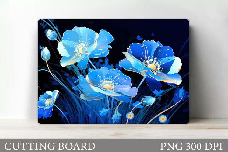 Flowers Cutting Board. Floral Cutting Board Design