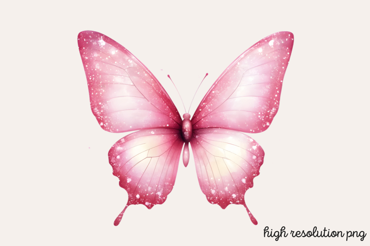 Pink Butterfly Clipart Image 22