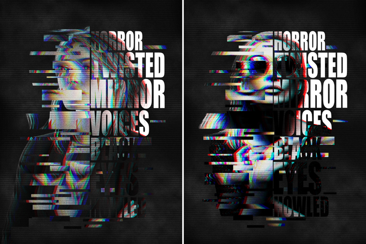 Typography Horror Text Photo Effect