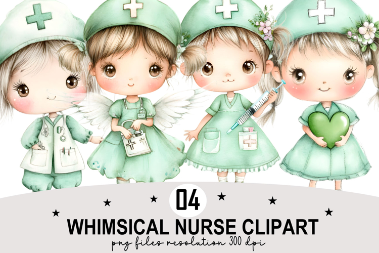 Cute Nurse Clipart Image 4