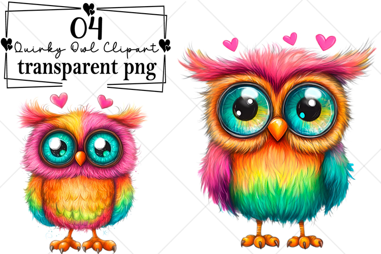 Watercolor Quirky Owl Clipart Watercolor PNG