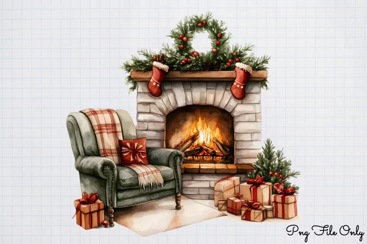 Cozy Christmas Clipart PNG