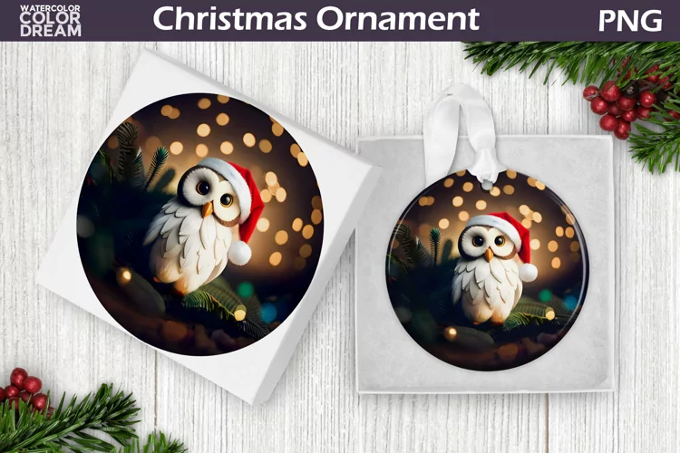 Cute Owl Christmas Ornament | Christmas Ornament Design