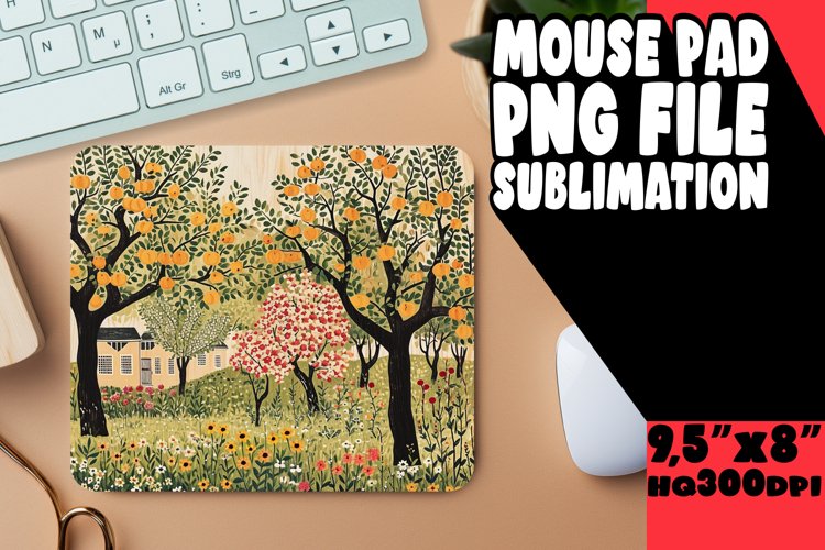 Blossom Haven: Spring Mouse Pad Design example image 1