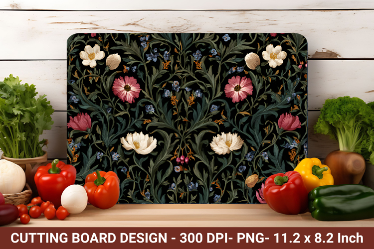 Victorian Garden Cutting Board | Cutting Board Png