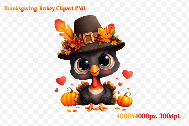 Funny Thanksgiving Turkey Clipart PNG
