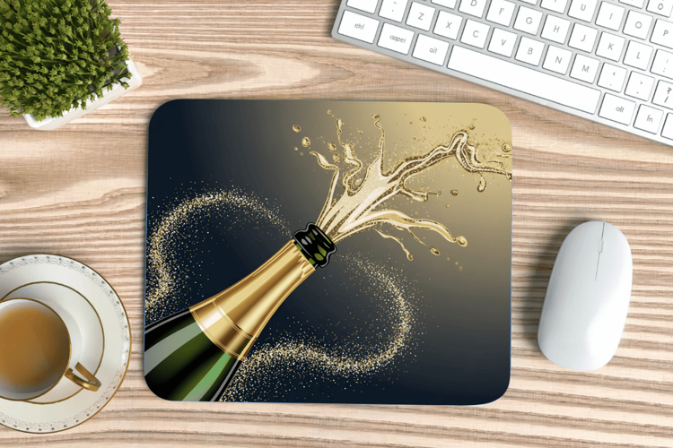 Happy New Year PNG Mouse Pad,Festive New Years Eve 2026 PNG