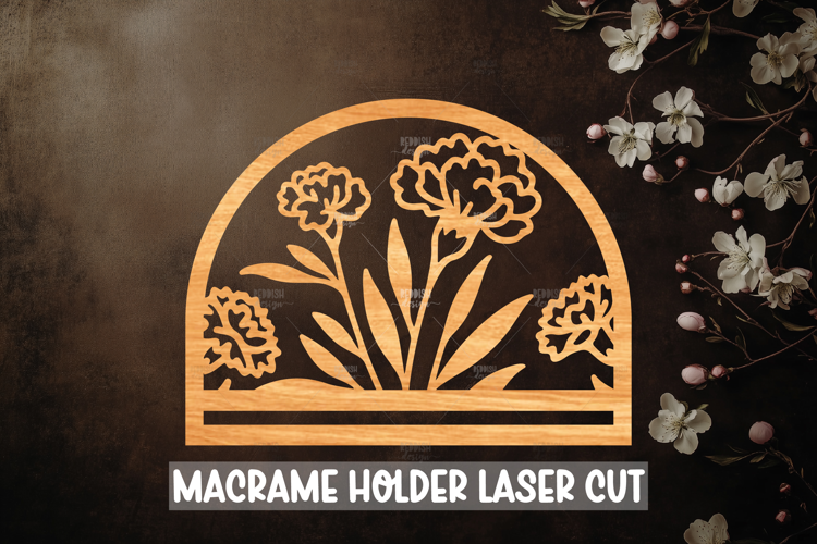 Macrame Holder Laser cut, Home decor Laser Cut