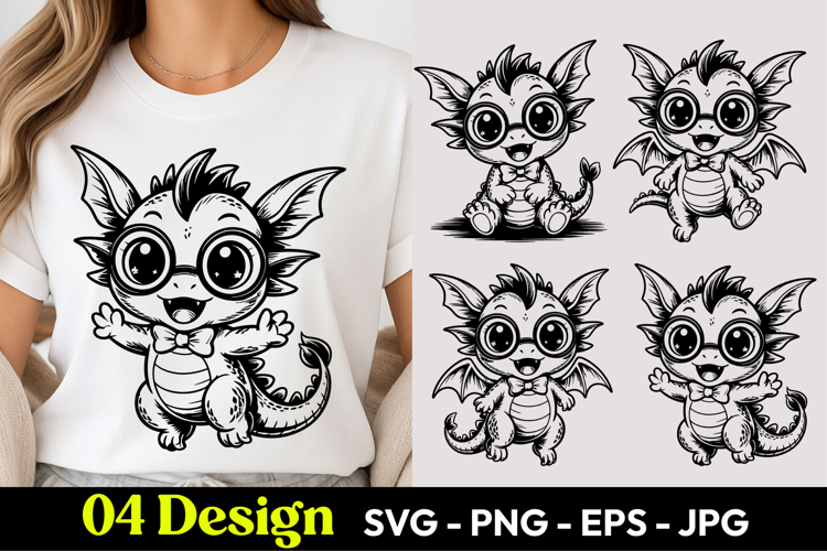 Cute Dragon SVGs Image 8